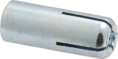 Value Collection - 1/4" Diam, 3/8" Drill, 1" OAL, Drop-In Concrete Anchor - Grade 5 Steel, Zinc-Plated Finish, 1/2" Thread Length - Benchmark Tooling