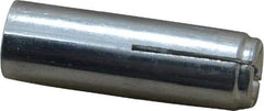 Value Collection - 3/8" Diam, 3/8" Drill, 1-9/16" OAL, Drop-In Concrete Anchor - Grade 5 Steel, Zinc-Plated Finish, 5/8" Thread Length - Benchmark Tooling