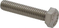 Value Collection - 5/16-18 UNC, 1-1/2" Length Under Head Hex Head Cap Screw - Fully Threaded, Grade 18-8 Stainless Steel, 1/2" Hex - Benchmark Tooling