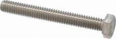 Value Collection - 5/16-18 UNC, 2-1/2" Length Under Head Hex Head Cap Screw - Fully Threaded, Grade 18-8 Stainless Steel, 1/2" Hex - Benchmark Tooling