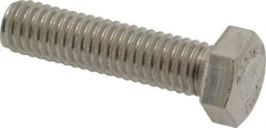 Value Collection - 3/8-16 UNC, 1-1/2" Length Under Head Hex Head Cap Screw - Fully Threaded, Grade 18-8 Stainless Steel, 9/16" Hex - Benchmark Tooling