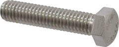 Value Collection - 3/8-16 UNC, 1-3/4" Length Under Head Hex Head Cap Screw - Fully Threaded, Grade 18-8 Stainless Steel, 9/16" Hex - Benchmark Tooling