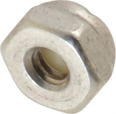 Value Collection - #6-32 UNC 18-8 Hex Lock Nut with Nylon Insert - 5/16" Width Across Flats, 3/16" High - Benchmark Tooling