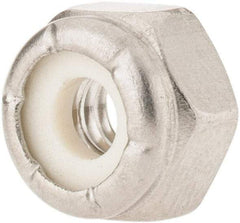 Value Collection - #10-24 UNC 18-8 Hex Lock Nut with Nylon Insert - 3/8" Width Across Flats, 1/4" High - Benchmark Tooling