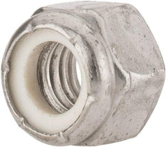 Value Collection - 3/8-16 UNC 18-8 Hex Lock Nut with Nylon Insert - 9/16" Width Across Flats, 15/32" High - Benchmark Tooling