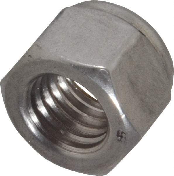 Value Collection - 5/8-11 UNC 18-8 Hex Lock Nut with Nylon Insert - 15/16" Width Across Flats, 49/64" High - Benchmark Tooling