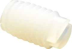 Made in USA - #10-32 UNF, 1/4" Length of Thread, Soft Tip Point Set Screw - Nylon - Benchmark Tooling