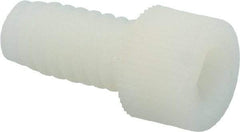 Made in USA - 1/4-20 UNC Hex Socket Drive, Socket Cap Screw - Grade 6/6 Nylon, Uncoated, Fully Threaded, 1/2" Length Under Head - Benchmark Tooling