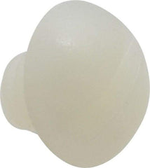 Made in USA - 1/4-20 UNC, 1/4" Length Under Head Slotted Drive Machine Screw - Round Head, Grade 6/6 Nylon, Uncoated, Without Washer - Benchmark Tooling