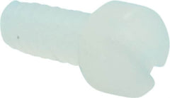 Made in USA - #4-40 UNC, 1/4" Length Under Head Slotted Drive Machine Screw - Fillister Head, Grade 6/6 Nylon, Uncoated, Without Washer - Benchmark Tooling