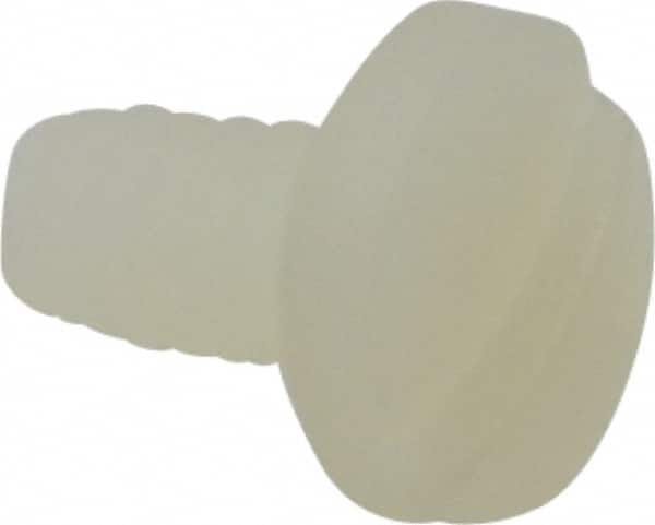 Made in USA - #6-32 UNC, 1/4" Length Under Head Slotted Drive Machine Screw - Fillister Head, Grade 6/6 Nylon, Uncoated, Without Washer - Benchmark Tooling