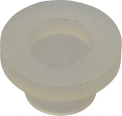 Made in USA - #8-32 UNC, 3/8" Length Under Head Slotted Drive Machine Screw - Fillister Head, Grade 6/6 Nylon, Uncoated, Without Washer - Benchmark Tooling