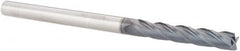 SGS - 1/4", 1-1/2" LOC, 1/4" Shank Diam, 4" OAL, 4 Flute, Solid Carbide Square End Mill - Single End, AlTiN Finish, Spiral Flute, 30° Helix, Centercutting, Right Hand Cut, Right Hand Flute, Series 1EL - Benchmark Tooling