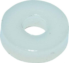 Made in USA - #2 Screw, Grade 6/6 Nylon Standard Flat Washer - 2.29mm ID x 1/4" OD, 1.57mm Thick - Benchmark Tooling