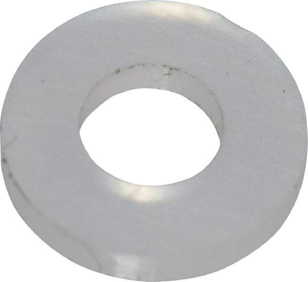 Made in USA - #3 Screw, Grade 6/6 Nylon Standard Flat Washer - 2.64mm ID x 5.59mm OD, 0.79mm Thick - Benchmark Tooling