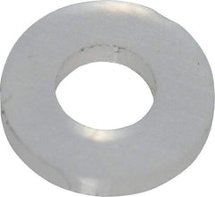 Made in USA - #3 Screw, Grade 6/6 Nylon Standard Flat Washer - 2.64mm ID x 5.59mm OD, 0.79mm Thick - Benchmark Tooling