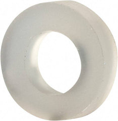 Made in USA - #4 Screw, Grade 6/6 Nylon Standard Flat Washer - 2.84mm ID x 5.23mm OD, 1.35mm Thick - Benchmark Tooling