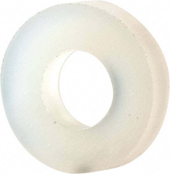 Made in USA - #5 Screw, Grade 6/6 Nylon Standard Flat Washer - 3.3mm ID x 7.24mm OD, 1.52mm Thick - Benchmark Tooling