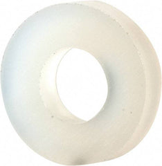 Made in USA - #5 Screw, Grade 6/6 Nylon Standard Flat Washer - 3.3mm ID x 7.24mm OD, 1.52mm Thick - Benchmark Tooling