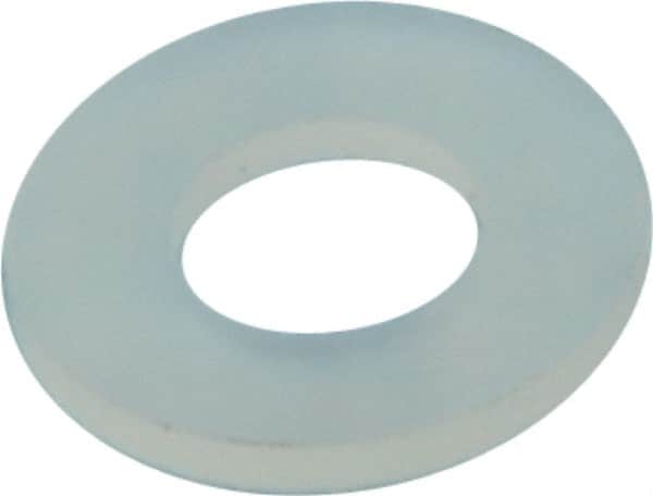 Made in USA - #6 Screw, Grade 6/6 Nylon Standard Flat Washer - 3.96mm ID x 8.13mm OD, 0.79mm Thick - Benchmark Tooling