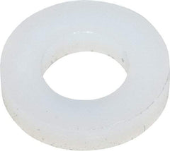 Made in USA - #6 Screw, Grade 6/6 Nylon Standard Flat Washer - 4.11mm ID x 7.92mm OD, 1.57mm Thick - Benchmark Tooling