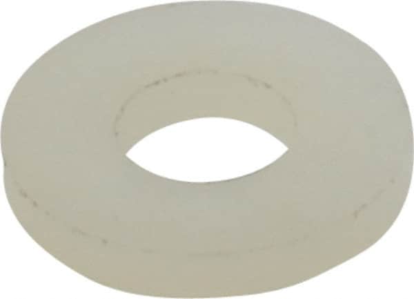 Made in USA - #8 Screw, Grade 6/6 Nylon Standard Flat Washer - 4.5mm ID x 10.36mm OD, 1.57mm Thick - Benchmark Tooling