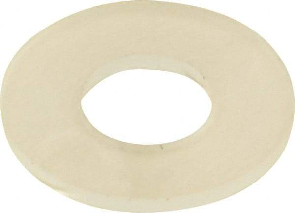 Made in USA - #10 Screw, Grade 6/6 Nylon Standard Flat Washer - 4.95mm ID x 11.1mm OD, 0.79mm Thick - Benchmark Tooling