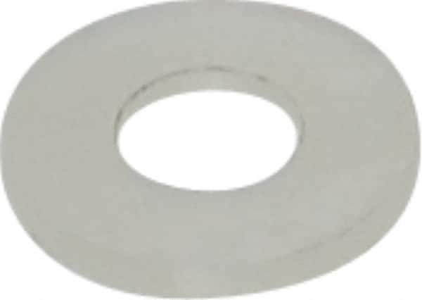 Made in USA - #10 Screw, Grade 6/6 Nylon Standard Flat Washer - 5.08mm ID x 11.43mm OD, 1.22mm Thick - Benchmark Tooling