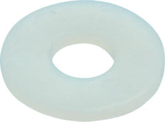 Made in USA - 1/4" Screw, Grade 6/6 Nylon Standard Flat Washer - 6.6mm ID x 17.45mm OD, 1.52mm Thick - Benchmark Tooling