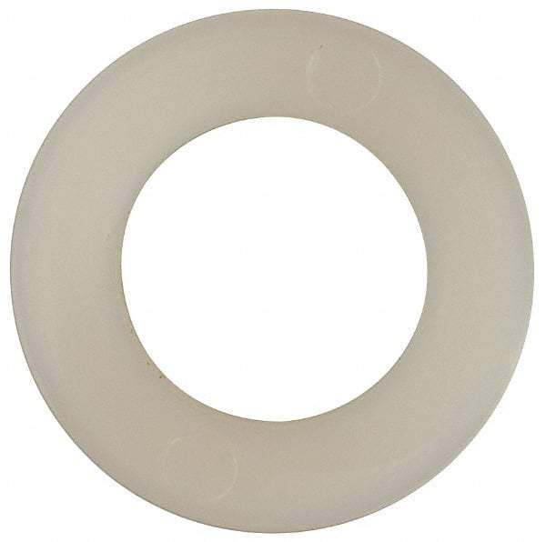 Made in USA - 7/16" Screw, Grade 6/6 Nylon Standard Flat Washer - 11.25mm ID x 3/4" OD, 1.57mm Thick - Benchmark Tooling