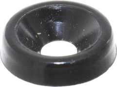 Made in USA - 2.54mm Thick, Black Oxide Finish, Nylon, Standard Countersunk Washer - 3.63mm ID x 11.1mm OD - Benchmark Tooling