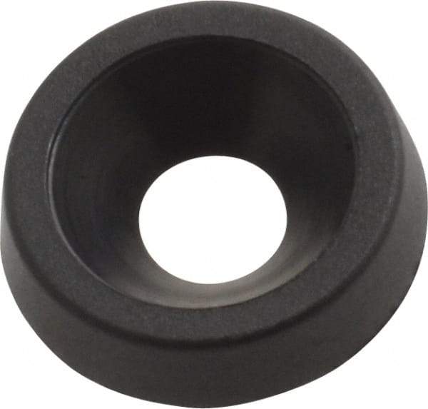 Made in USA - 2.92mm Thick, Black Oxide Finish, Nylon, Standard Countersunk Washer - 4.34mm ID x 12.95mm OD - Benchmark Tooling