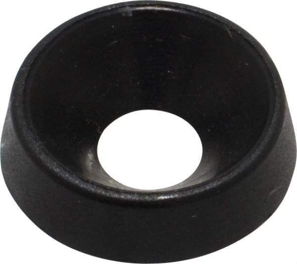 Made in USA - 3.86mm Thick, Black Oxide Finish, Nylon, Standard Countersunk Washer - 4.98mm ID x 14.61mm OD - Benchmark Tooling