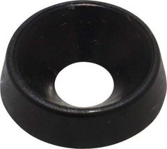 Made in USA - 3.86mm Thick, Black Oxide Finish, Nylon, Standard Countersunk Washer - 4.98mm ID x 14.61mm OD - Benchmark Tooling