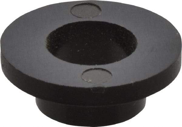 Made in USA - 1/4" Screw, 1/8" Shoulder Length, Nylon Shoulder Washer - Black, 0.513" Flange Diam, 1/16" Flange Thickness, 0.26" ID, 5/16" OD - Benchmark Tooling