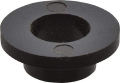 Made in USA - 1/4" Screw, 1/8" Shoulder Length, Nylon Shoulder Washer - Black, 0.513" Flange Diam, 1/16" Flange Thickness, 0.26" ID, 5/16" OD - Benchmark Tooling