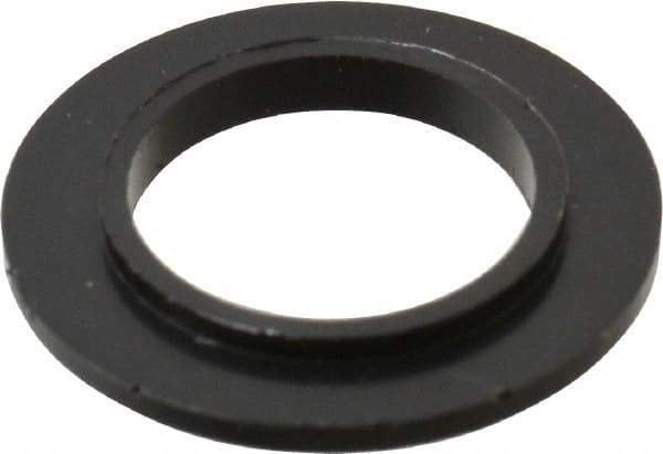 Made in USA - 3/8" Screw, 1/32" Shoulder Length, Nylon Shoulder Washer - Black, 0.622" Flange Diam, 3/64" Flange Thickness, 0.383" ID, 0.434" OD - Benchmark Tooling