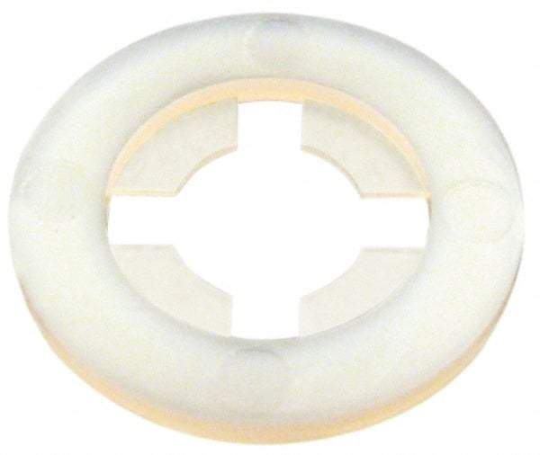 Made in USA - 1/4" Screw, 0.234" ID, Nylon Internal Tooth Lock Washer - 19/32" OD, Grade 6/6 - Benchmark Tooling
