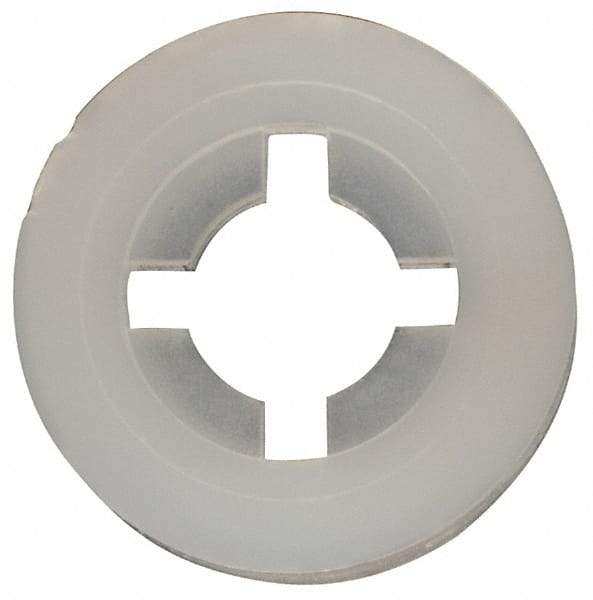 Made in USA - #6 Screw, 0.128" ID, Nylon Internal Tooth Lock Washer - 21/64" OD, Grade 6/6 - Benchmark Tooling