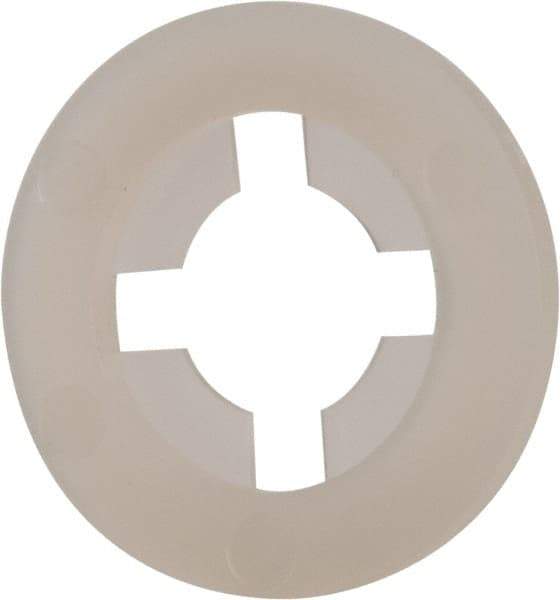 Made in USA - 5/16" Screw, 0.292" ID, Nylon Internal Tooth Lock Washer - 47/64" OD, Grade 6/6 - Benchmark Tooling