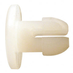 Made in USA - 0.093" Hole Diam, 0.24" OAL, Split Shank, Nylon Panel Rivet - Benchmark Tooling