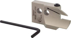 Iscar - 4mm Groove Width, 20mm Max Depth of Cut, Right Hand Cut, HFAE Indexable Grooving Blade - DGN/DGNC/DGNM-C, DGN/DGNM-J/JS/JT, DGN-UT/UA, GRIP, HFPR/L, HGPL Insert Style, Series Heliface - Benchmark Tooling