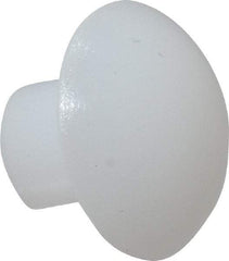 Made in USA - 1/8" Body Diam, Round Acetal Solid Rivet - 1/8" Length Under Head, 1/4" Head Diam x 0.068" Head Height - Benchmark Tooling