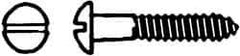 Value Collection - #14, 2" Length Under Head, Slotted Drive, Round Head Wood Screw - ASME B18.6.1, Brass - Benchmark Tooling