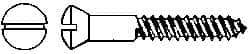 Value Collection - #8, 1-1/4" Length Under Head, Slotted Drive, Oval Head Wood Screw - Stainless Steel, Grade 18-8 - Benchmark Tooling