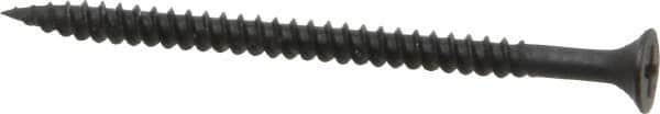 Value Collection - #8, 2-1/2" OAL, Phillips Drive Bugle Head, Steel Drywall Screws - Black Phosphate Finish, Grade 2 - Benchmark Tooling