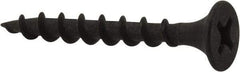 Value Collection - #6, 1-1/4" OAL, Phillips Drive Bugle Head, Steel Drywall Screws - Black Phosphate Finish, Grade 2 - Benchmark Tooling