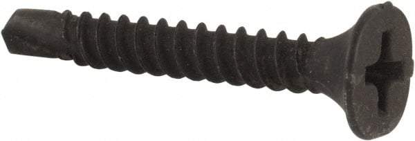 Value Collection - #6, 1" OAL, Phillips Drive Bugle Head, Steel Drywall Screws - Black Phosphate Finish, Grade 2 - Benchmark Tooling