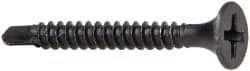 Value Collection - #6, 1-1/4" OAL, Phillips Drive Bugle Head, Steel Drywall Screws - Black Phosphate Finish, Grade 2 - Benchmark Tooling
