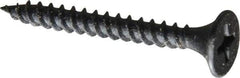 Value Collection - #6, 1-5/8" OAL, Phillips Drive Bugle Head, Steel Drywall Screws - Black Phosphate Finish, Grade 2 - Benchmark Tooling